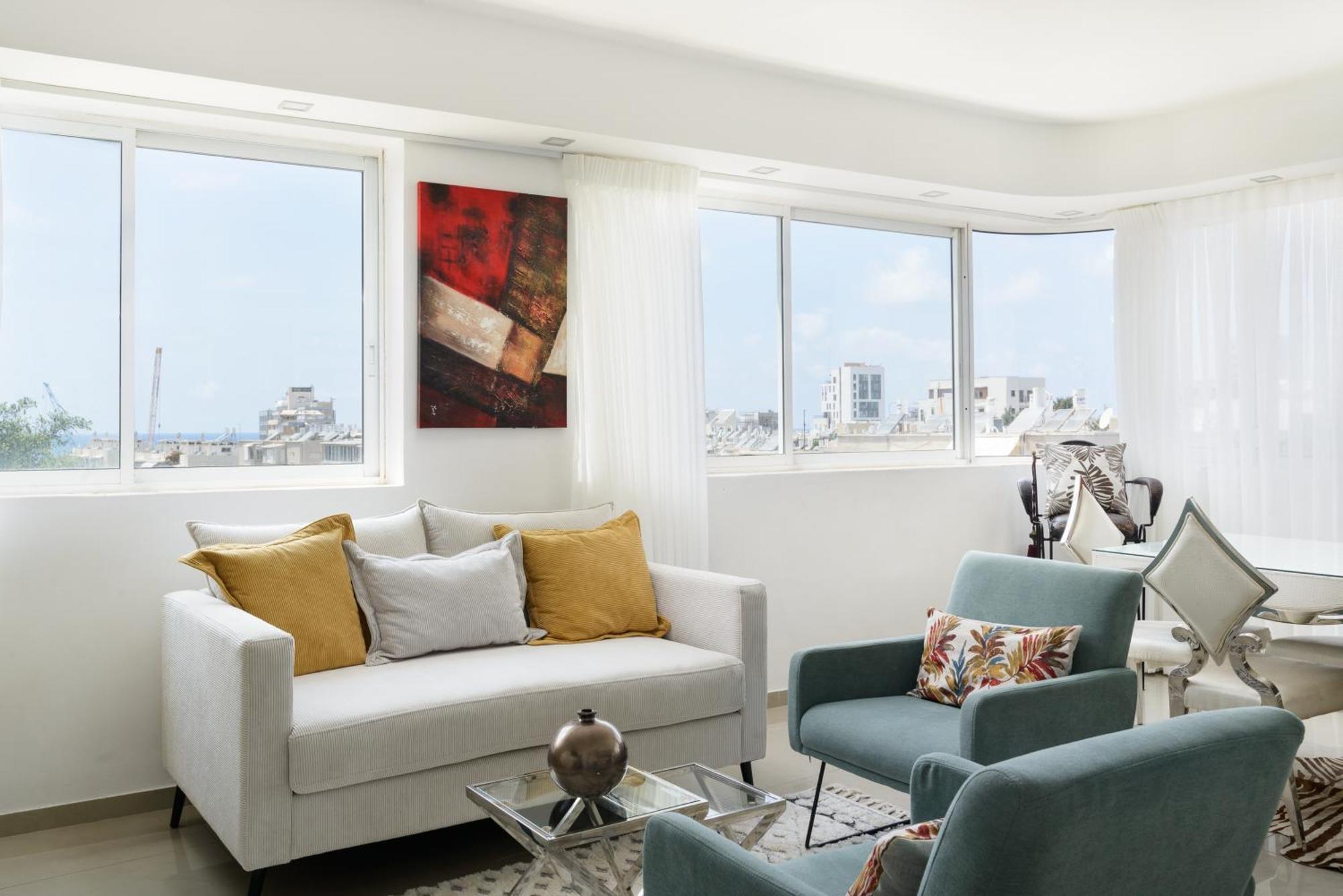 Penthouse With Panoramic View By Feelhome テル・アビブ エクステリア 写真