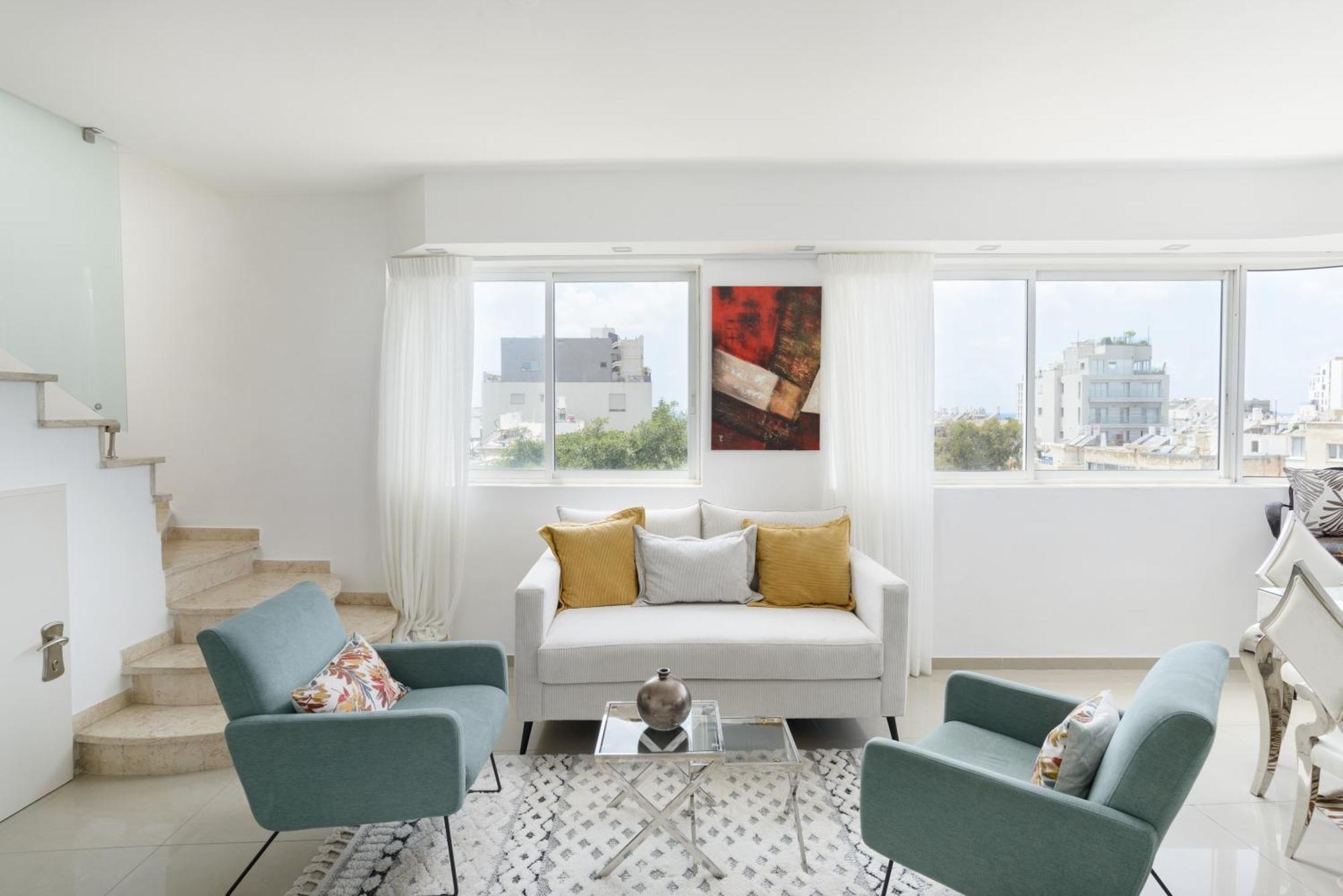Penthouse With Panoramic View By Feelhome テル・アビブ エクステリア 写真
